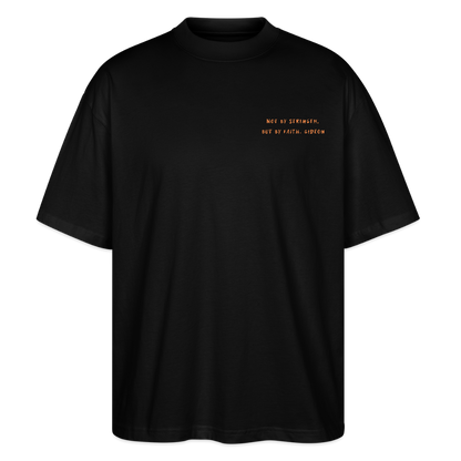 but by faith - Unisex Oversized T-Shirt - Schwarz