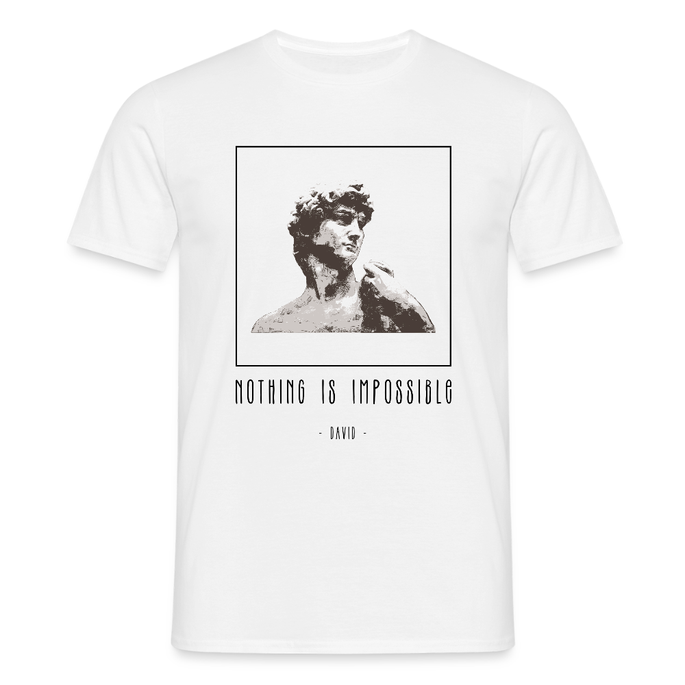 Nichts ist unmöglich - Männer T-Shirt - Weiß