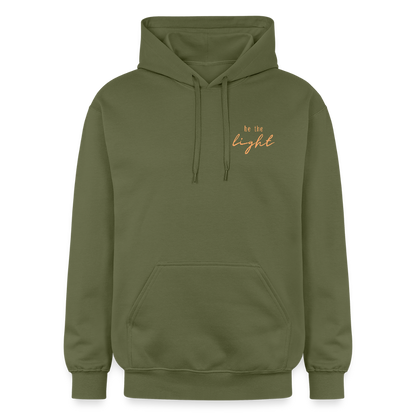 be the light - Unisex Hoodie - Militärgrün
