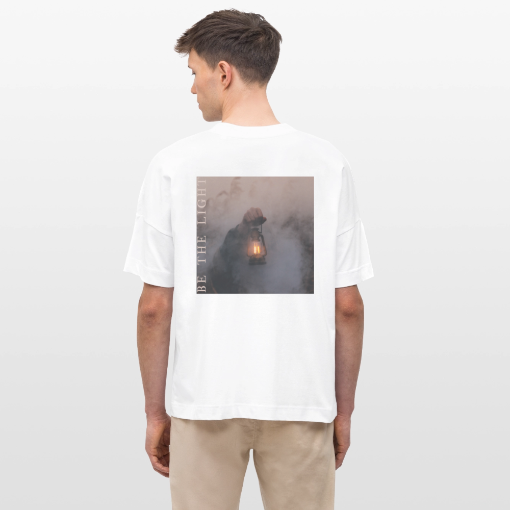 be the light - Oversized Unisex T-Shirt - Weiß