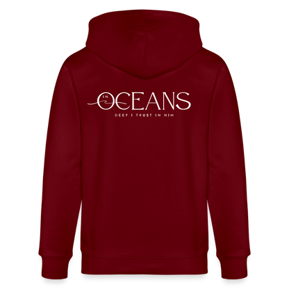 Oceans - Unisex Kapuzenjacke - Burgunderrot