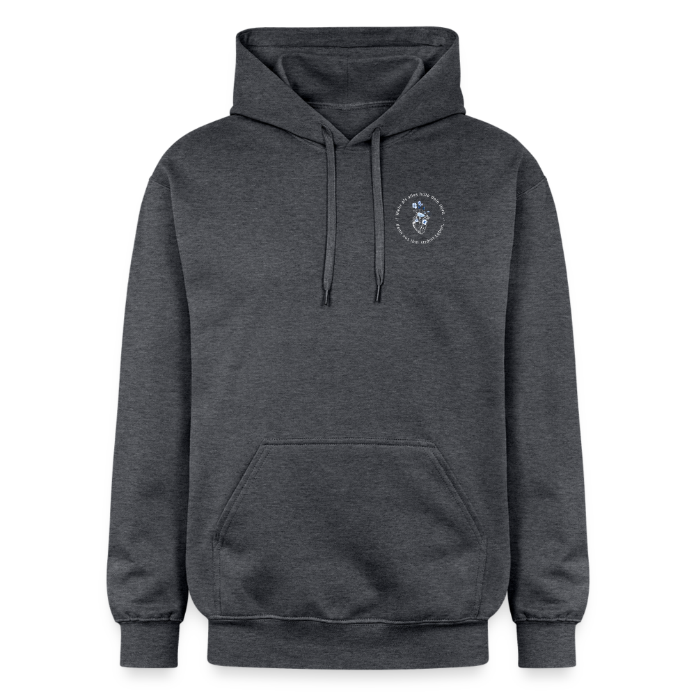 Behüte dein Herz - Unisex Hoodie - Dunkelgrau meliert