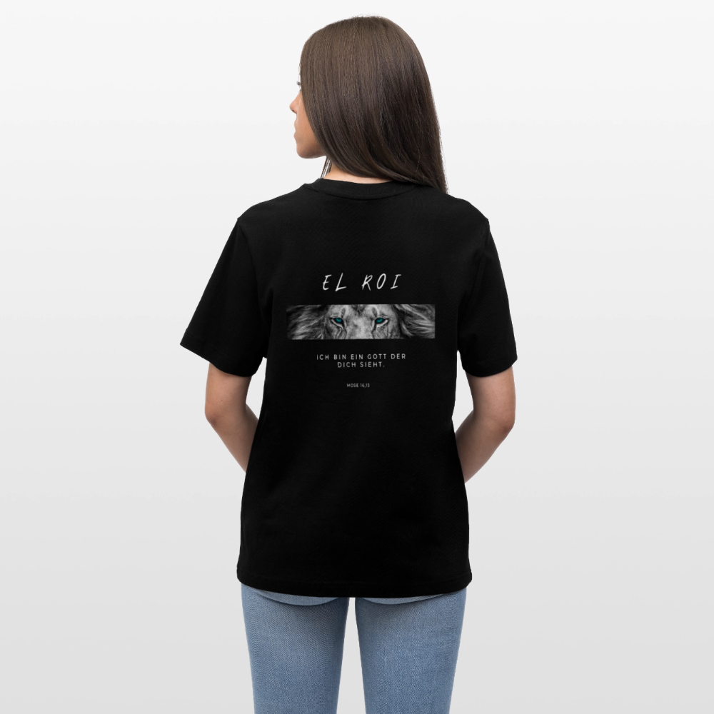 El Roi - Locker geschnittenes Unisex T-Shirt - Schwarz