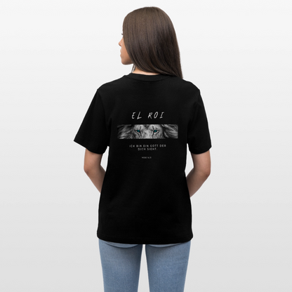 El Roi - Locker geschnittenes Unisex T-Shirt - Schwarz