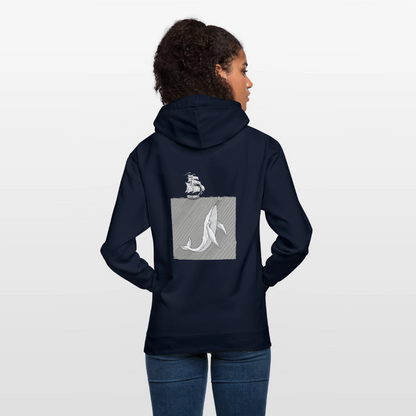 saved by grace - Backprint Unisex Hoodie - Navy