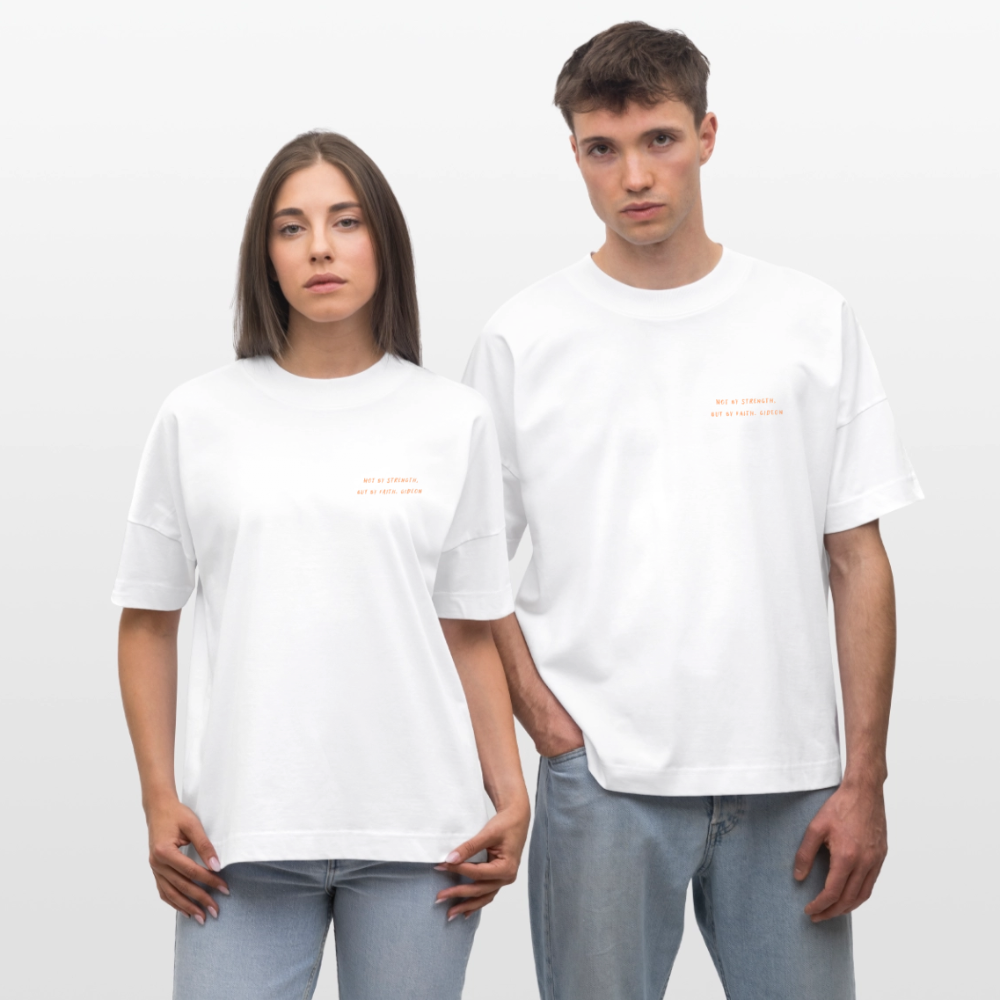 but by faith - Unisex Oversized T-Shirt - Weiß