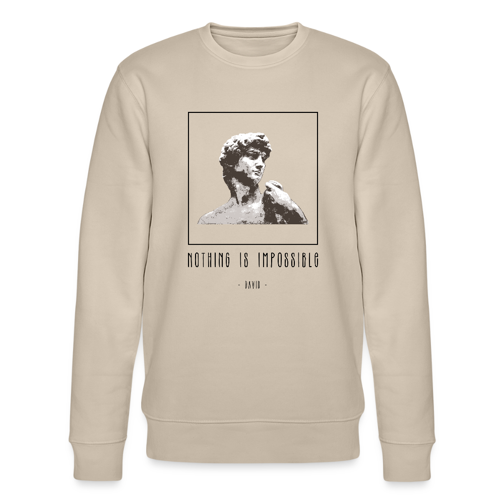 Nichts ist unmöglich - Unisex Bio-Sweatshirt - Beige