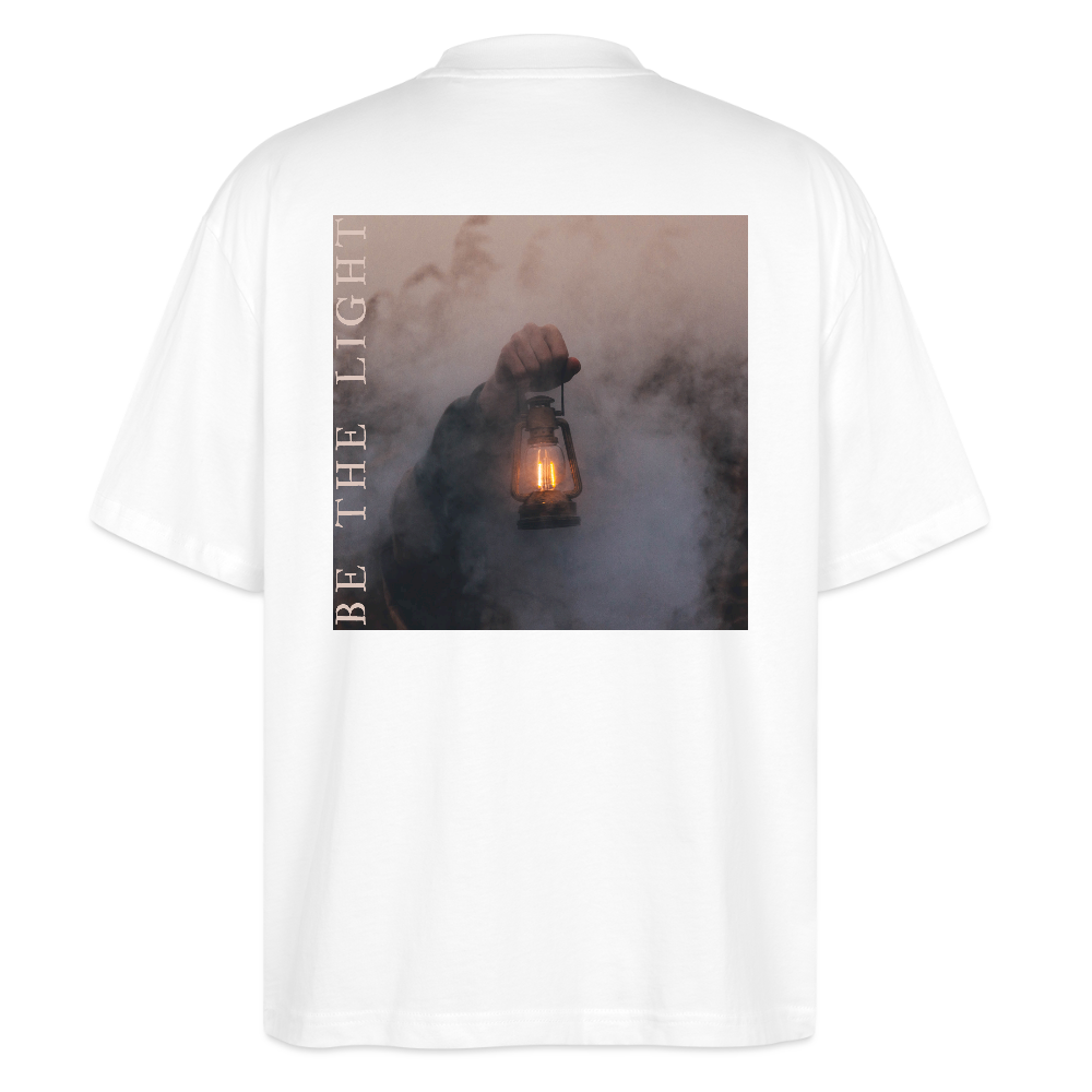 be the light - Oversized Unisex T-Shirt - Weiß