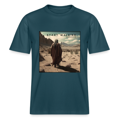 Start walking - Unisex Bio-T-Shirt - Dunkles Petrol