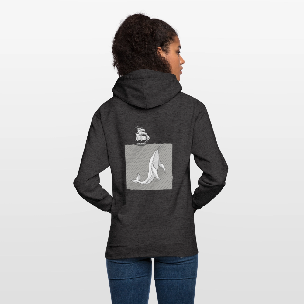 saved by grace - Backprint Unisex Hoodie - Anthrazit