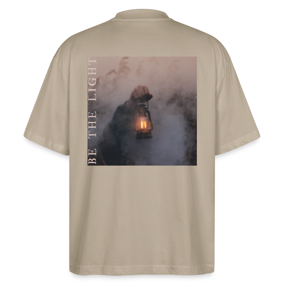 be the light - Oversized Unisex T-Shirt - Steingrau