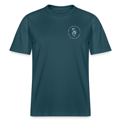 Behüte dein Herz - Unisex Bio-T-Shirt - Dunkles Petrol