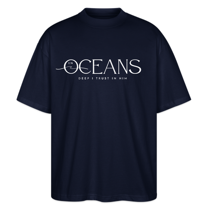 Oceans - Unisex Oversized T-Shirt - Navy