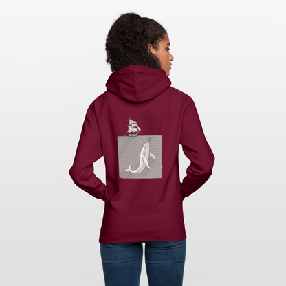 saved by grace - Backprint Unisex Hoodie - Bordeaux