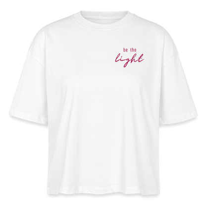 be the light - Frauen T-Shirt - Weiß