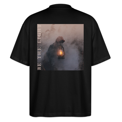 be the light - Oversized Unisex T-Shirt - Schwarz
