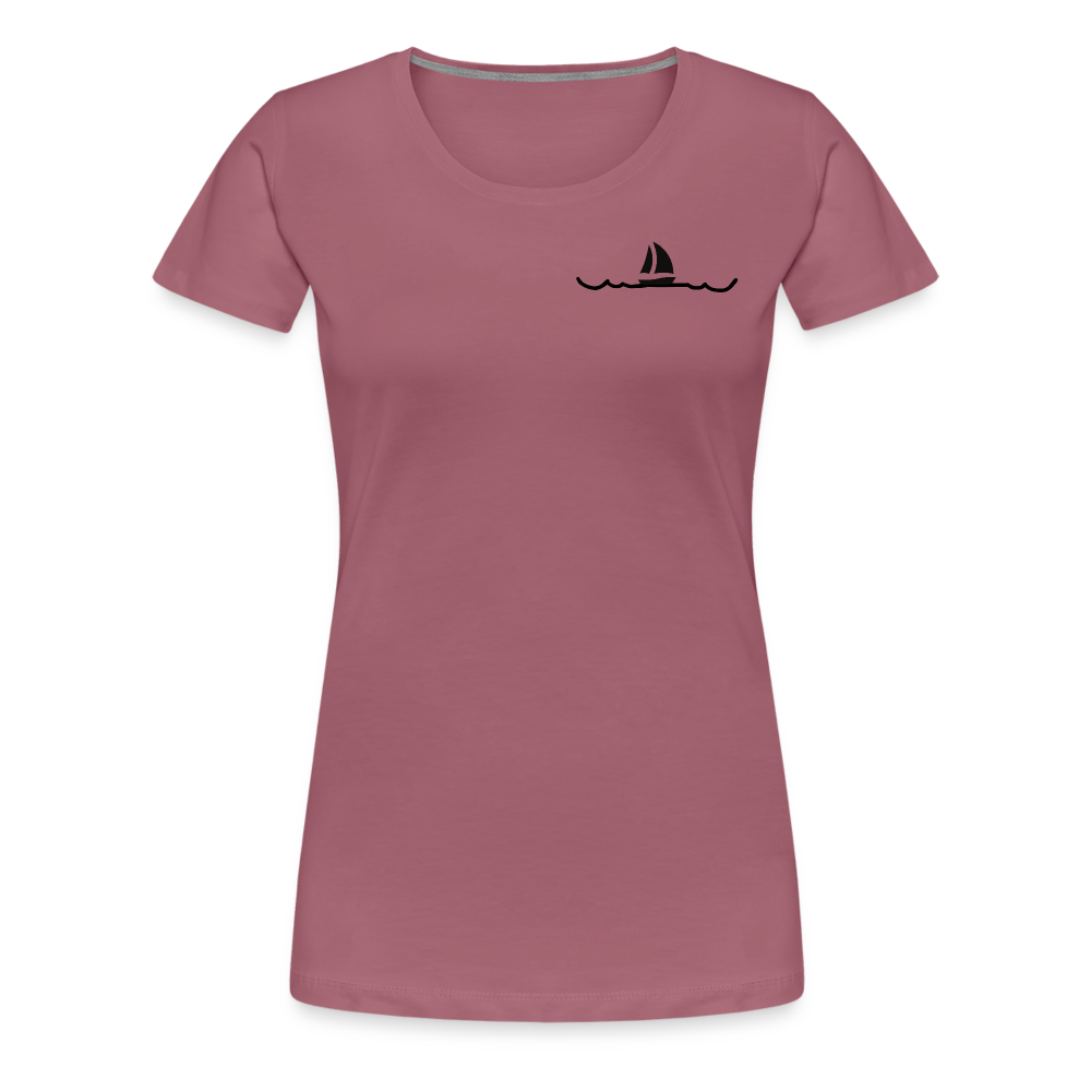 Peace in his presence - Frauen T-Shirt - Malve