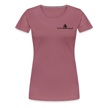 Peace in his presence - Frauen T-Shirt - Malve