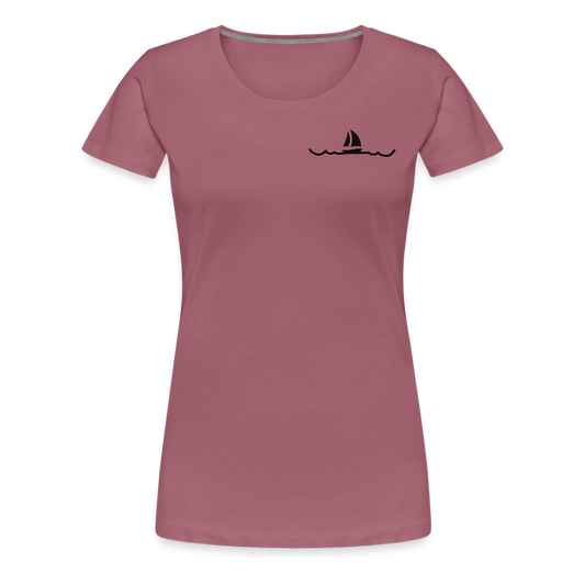 Peace in his presence - Frauen T-Shirt - Malve