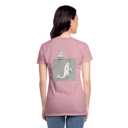 saved by grace - Backprint Frauen T-Shirt - Hellrosa