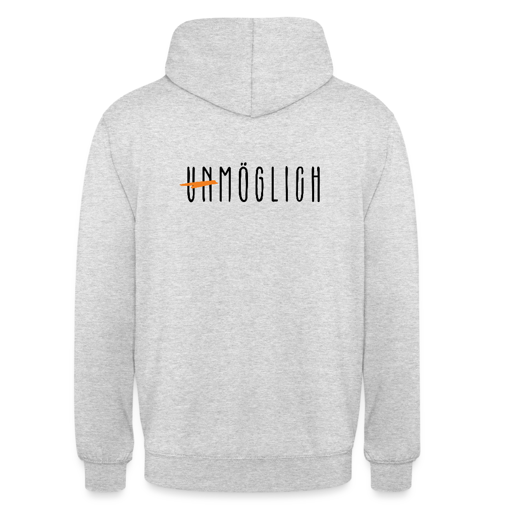 Möglich - Unisex Hoodie - Hellgrau meliert