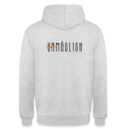 Möglich - Unisex Hoodie - Hellgrau meliert