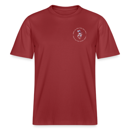 Behüte dein Herz - Unisex Bio-T-Shirt - Erdrot
