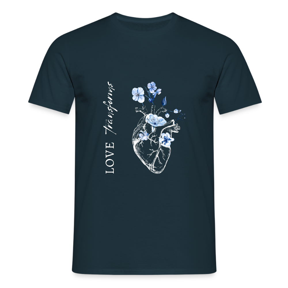 Love transforms - Männer T-Shirt - Navy