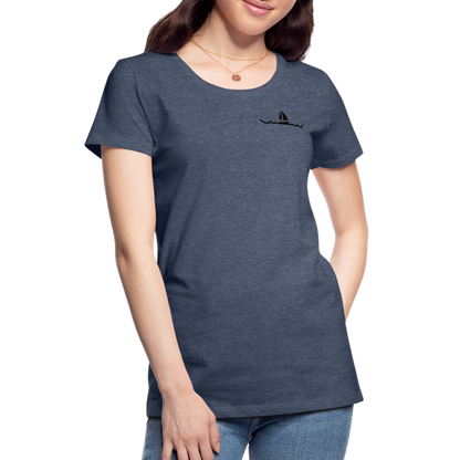 Peace in his presence - Frauen T-Shirt - Blau meliert