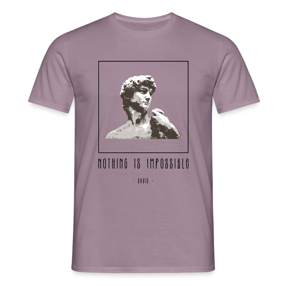 Nichts ist unmöglich - Männer T-Shirt - Lilagrau 