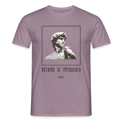 Nichts ist unmöglich - Männer T-Shirt - Lilagrau 