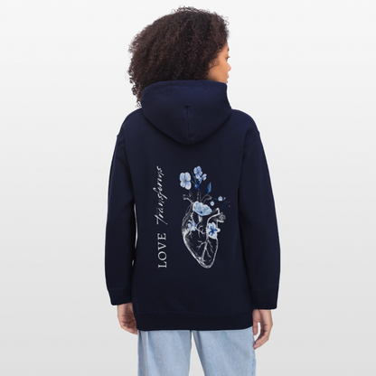 Love transforms - Unisex Hoodie - Navy