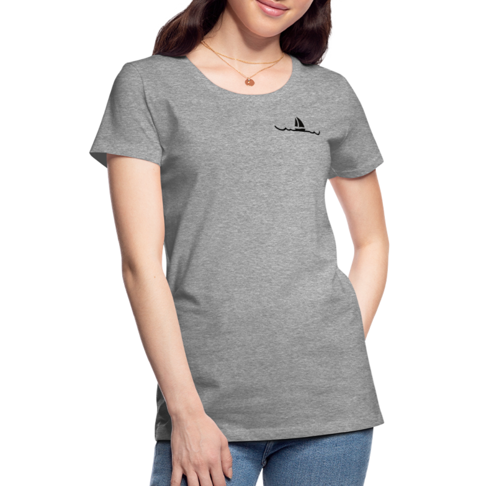 Peace in his presence - Frauen T-Shirt - Grau meliert