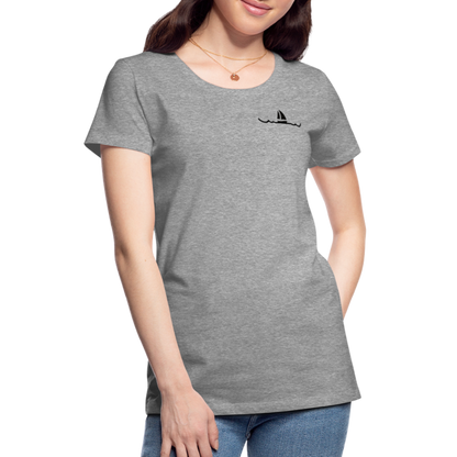 Peace in his presence - Frauen T-Shirt - Grau meliert