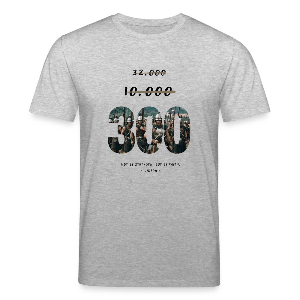 But by faith -300- Männer T-Shirt - Grau meliert