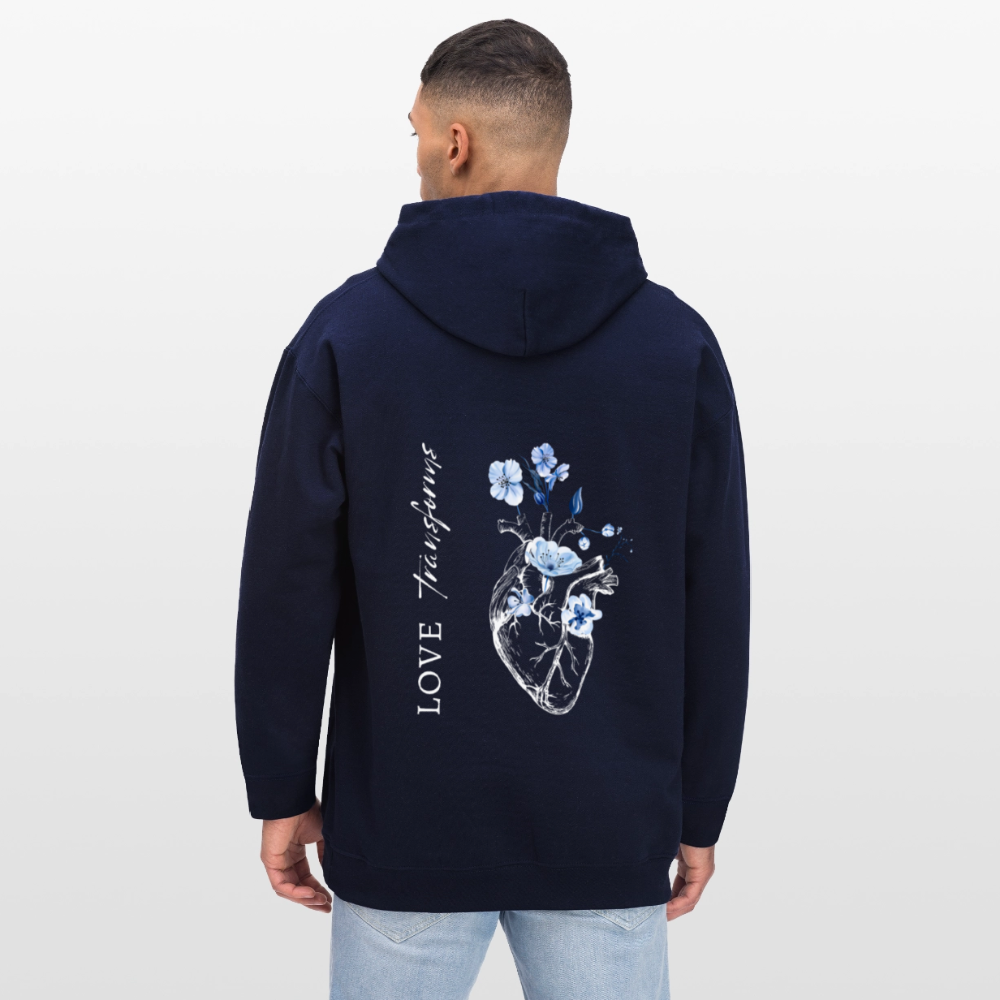 Love transforms - Unisex Hoodie - Navy