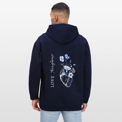 Love transforms - Unisex Hoodie - Navy