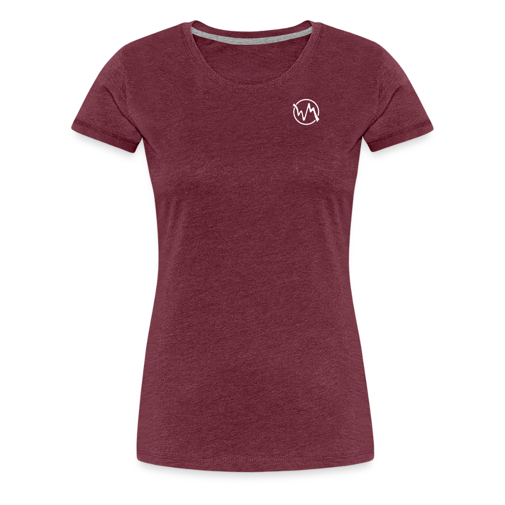 Waymaker Brand Logo - Frauen T-Shirt - Bordeauxrot meliert