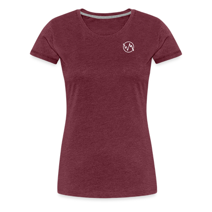 Waymaker Brand Logo - Frauen T-Shirt - Bordeauxrot meliert