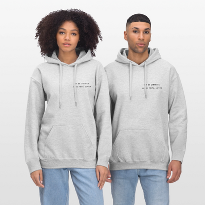 but by faith -300- Unisex Hoodie - Hellgrau meliert
