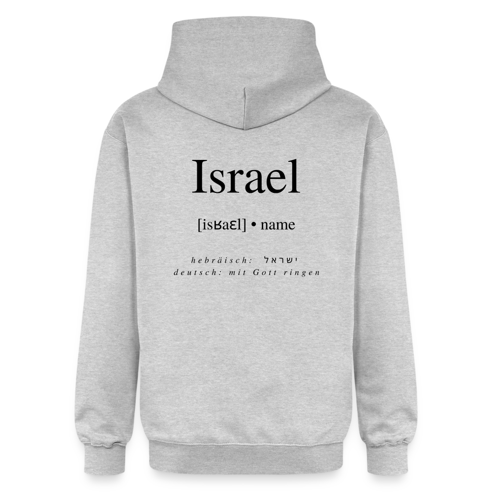 Israel - Unisex Hoodie - Hellgrau meliert