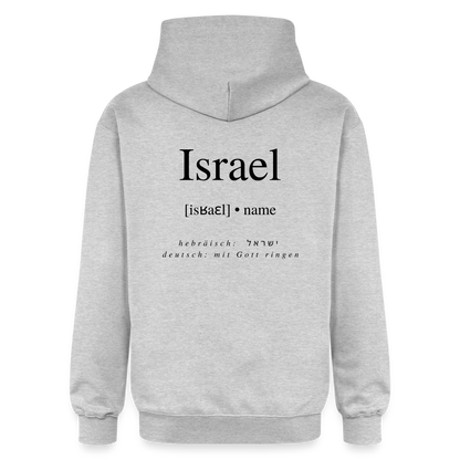 Israel - Unisex Hoodie - Hellgrau meliert