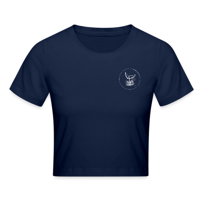 saved by grace - Cropped Frauen T-Shirt - Light Navy