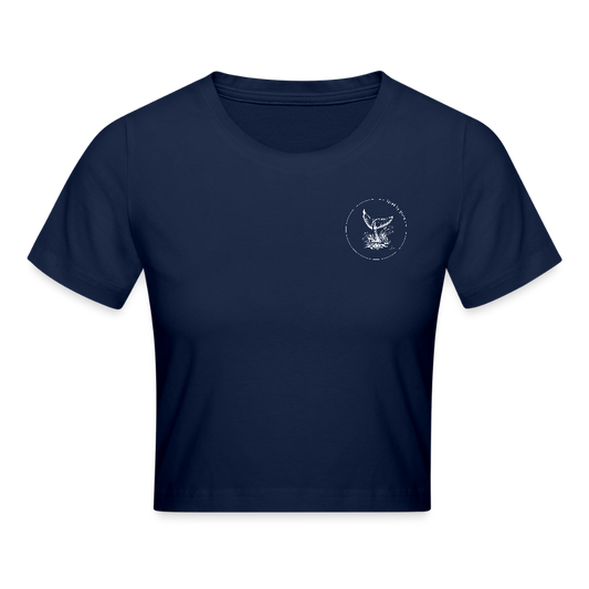 saved by grace - Cropped Frauen T-Shirt - Light Navy
