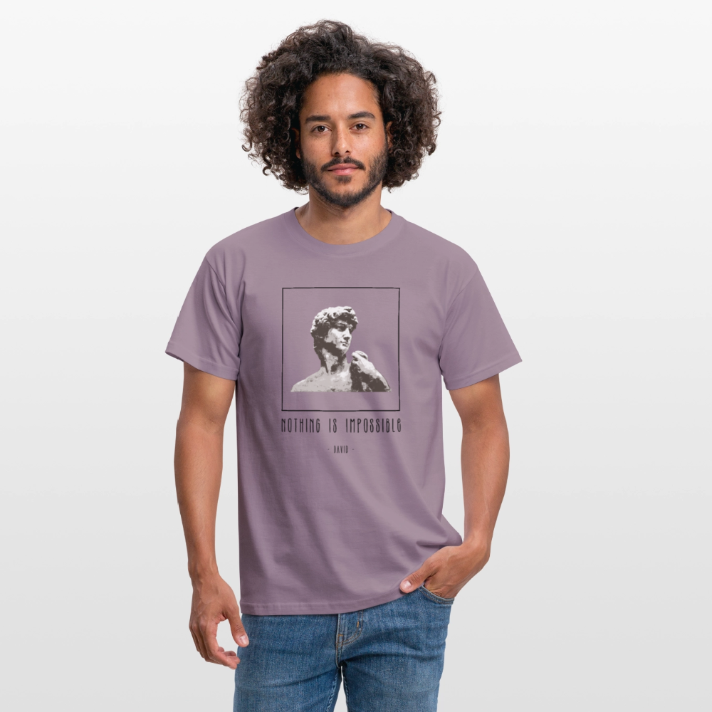 Nichts ist unmöglich - Männer T-Shirt - Lilagrau 