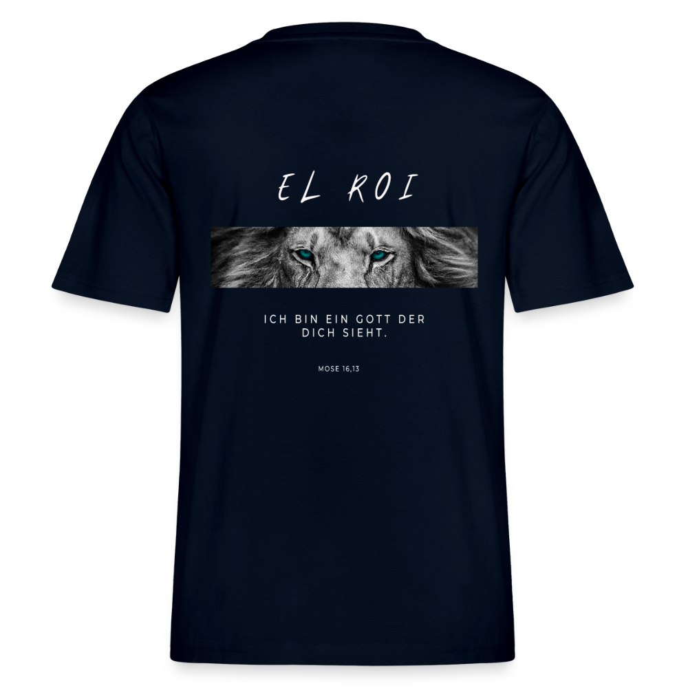 El Roi - Locker geschnittenes Unisex T-Shirt - Navy