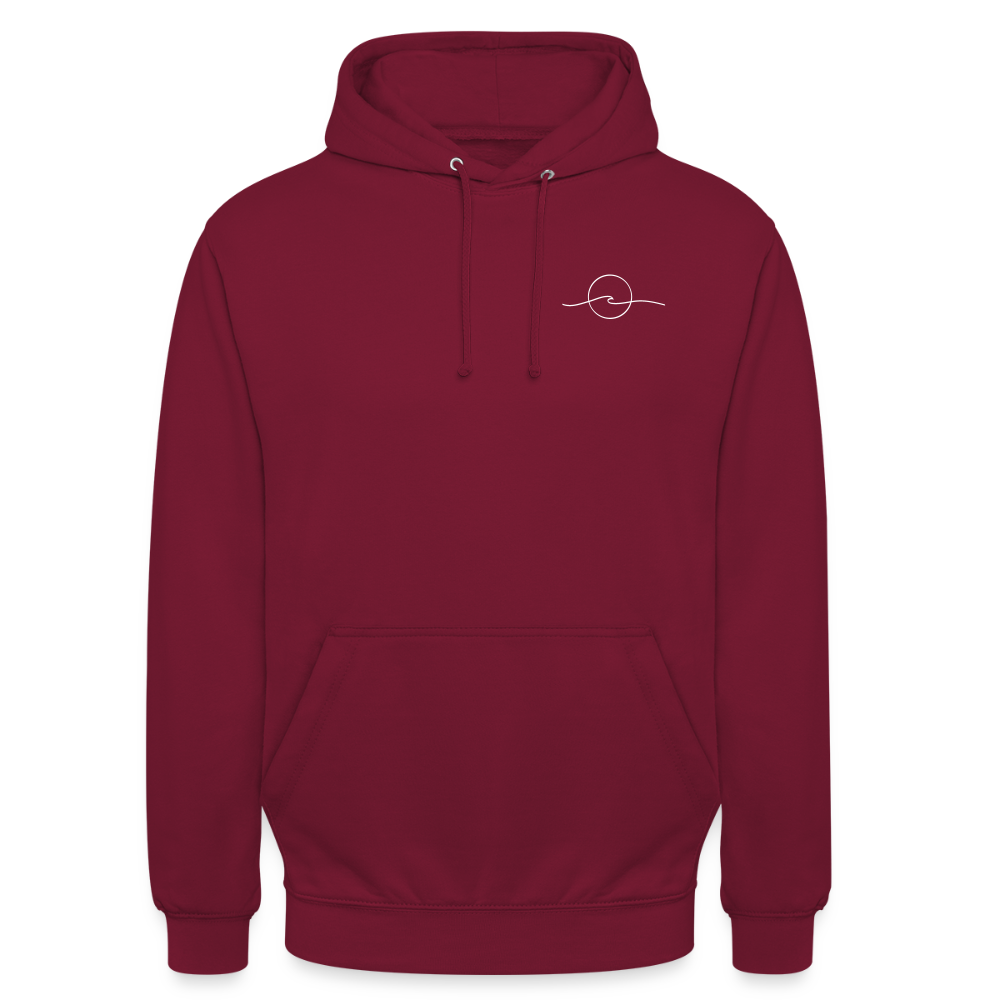 Oceans - Unisex Hoodie Backprint - Bordeaux