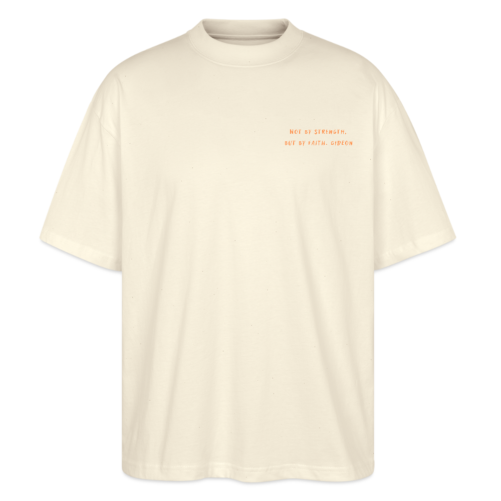 but by faith - Unisex Oversized T-Shirt - Weißgrau