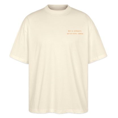 but by faith - Unisex Oversized T-Shirt - Weißgrau