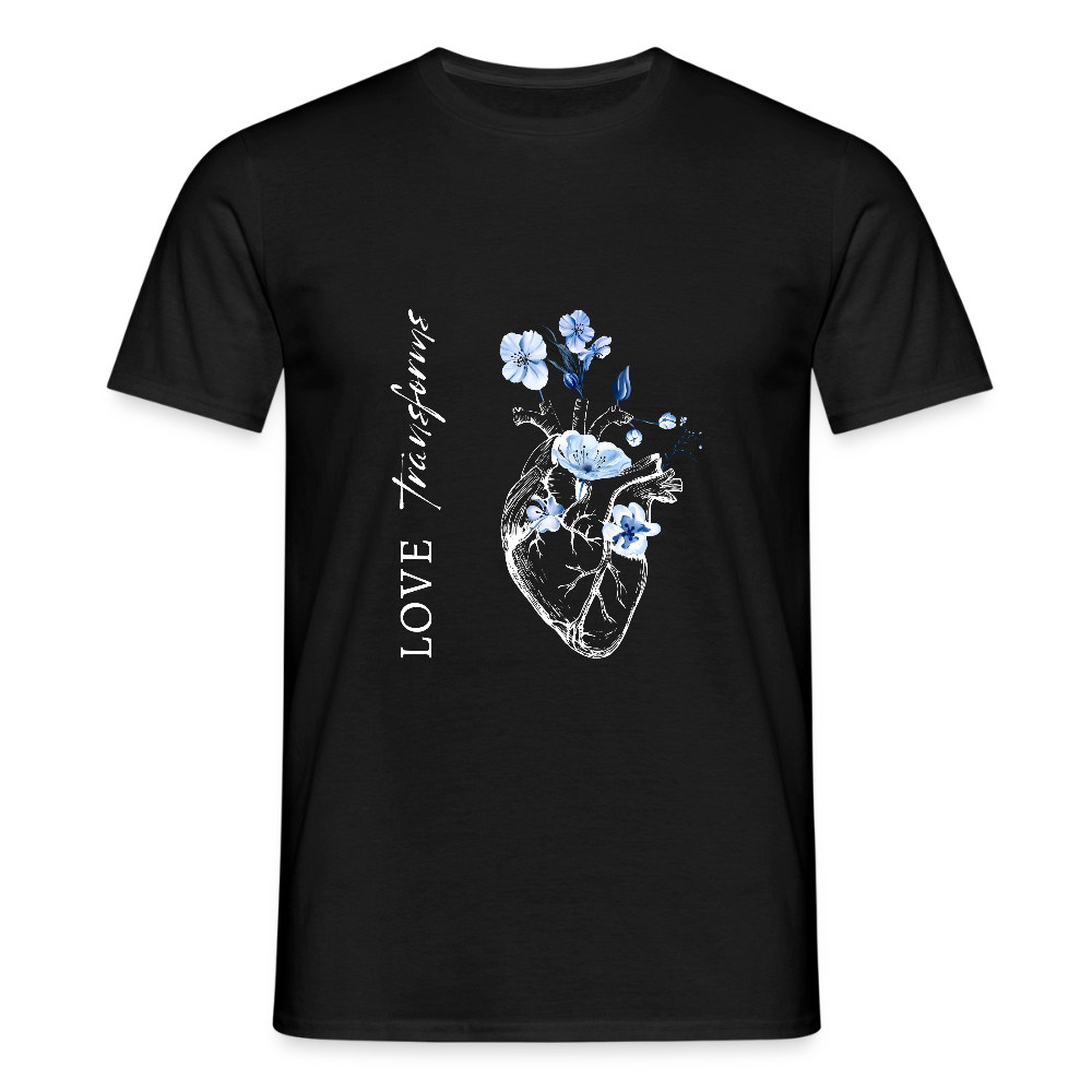 Love transforms - Männer T-Shirt - Schwarz